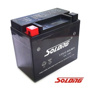 소롱배터리 마그나750 용-소롱배터리YTX12-BS(12V12A) SOLONG밧데리, 1개