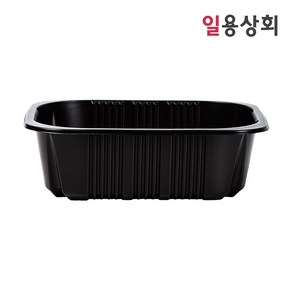 [ILYONG] 실링용기 JH 19156 1100ml 400개 검정, 1개