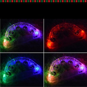 파티스 LED탬버린 엘이디탬버린 노래방 파티, 1개