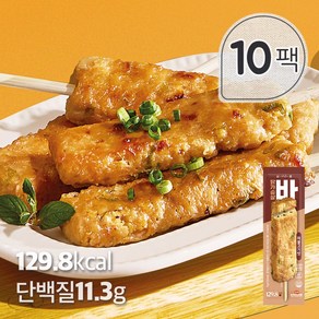 [꼬꼬빌 심쿵 닭가슴살 바 파불고기 70g 10팩, 10개