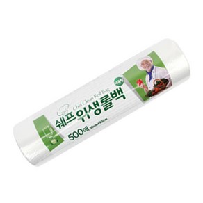 쉐프 위생롤백 30 x 40cm 500매 - 1박스 ( = 10개)   비닐봉투쓰레기봉투캠핑용품주방용품위생장갑주방잡화, 10개