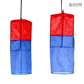 국산 청사초롱 대형L 2개 ( 프레임 전통 결혼식 혼례 함들이 민속 개업 공예품 한옥 주점 야외 행사 인테리어 소품 초롱불 ), 2.청사초롱 2P+LED 노란초 2P