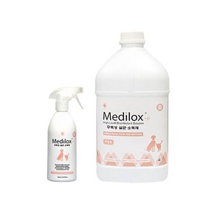 메디록스 메디록스P 펫 4L+500ml 세트 무독성 고수준 살균소독제, 1세트