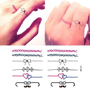 (5장)손가락 반지 타투스티커 HC-31, 1세트, HC-31반지타투5장