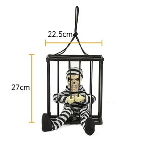 스투피드 감옥 속 해골 죄수 (모션센서), 단품, 1개
