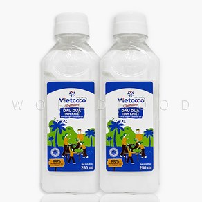 월드푸드 베트남 비엣코코 유기농 오가닉 버진 코코넛오일 250ML*2EA VIETCOCO, 2개, 250ml