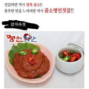 곰소젓갈 갈치속젓500g 양념젓갈 젓갈쌈장 명인젓갈