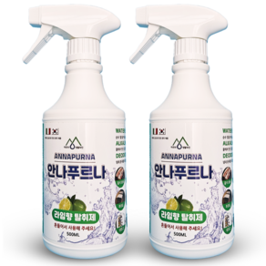 실내 화장실 집안 방 담배 홀애비 악취 냄새 탈취제 제거제 안나푸르나 불만족시100%환불, 2개, 500ml