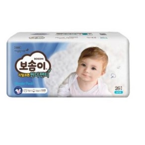 보솜이 리얼코튼 원더 팬티형 기저귀 남아용, 104매, 특대형(XL)