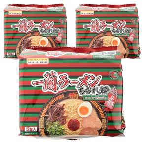 이치란 라멘 치지레면 특제 빨간 비법 가루 포함 5개입, 3개