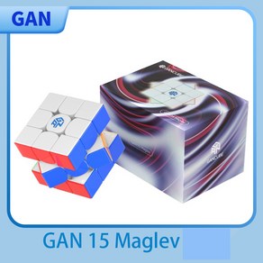 JudyCube Gan 15 Maglev 3x3 마그네틱 매직 스피드 큐브 UV 스티커리스 전문 피젯 토이 GAN M, 01 GAN 15 Maglev, 1개