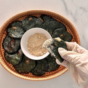 40년명인 수제 쑥개떡 진도 해풍쑥 견과 듬뿍 개별포장 15g 50입 100입, 50개, 30g