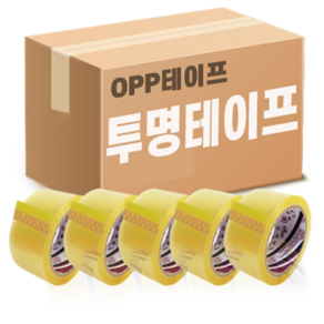 박스테이프 택배 포장용 OPP 투명, 80M(40개입), 40개