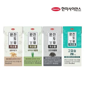 한미 완전두유 4가지 맛보기 구성, 190ml, 64개