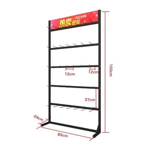 양말 디스플레이 랙 휴대폰 케이스 슬리퍼 상품 행거 진열대 다기능 후크 선반 스낵 착지