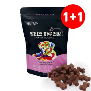 1+1 [썬더펫] 앤슈 말티즈 하루건강 강아지간식 영양간식 기호성 소형견 애견 반려견 사료 영양제 기능성 피부 관절 눈 6g*30 180g, 30개, 6g