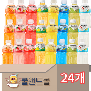 [쿨앤드몰] 모구모구 8종 복숭아3+리치3+딸기3+망고3+파인애플3+블랙커런트3+샤인머스켓3+요거트3, 24개, 320ml