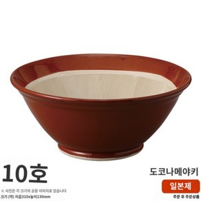 [일본산] 야마초 스리하치 스리바치 31cm 스리코기 미노야키 일본 도자기 절구, 1개