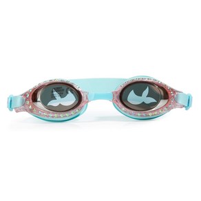 Bling2o Gils' Gape Jelly Donut Swimming Goggles Bling2o 여아 포도 젤리 도넛 수영 고글 자외선 차단 기능(6세 이상) - 라텍스, 푸른 인어, 1개