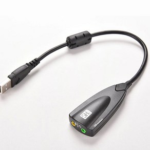 컴썸 노트북용 USB 사운드카드 젠더, 1개