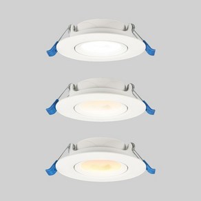 LED 다운라이트 MR16 일체형 모음 회전 3인치 5W 6W 7W 8W 매립 매입등, 전구색(노란빛), 1개