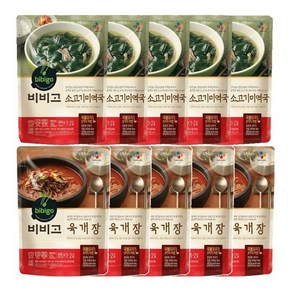 비비고 미역국500g 5개 + 육개장500g 5개, 500g, 1세트