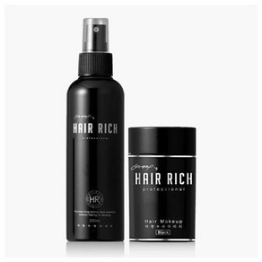 헤어리치 미스트 200ml + 흑채 파우더 블랙 20g 세트, 1세트