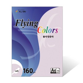 L1 플라잉칼라용지 160g A4 15매 상아색, 1개