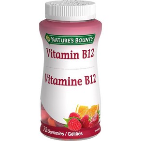 (캐나다 직송) 네이처스 바운티 비타민 B12 구미젤리 75정 Natues Bounty Vitamin B12