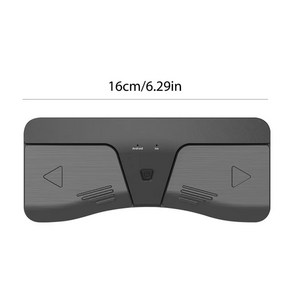 무선 풋 스위치 스펙트럼 터너 휴대용 페달 스코어 뷰어 iOS 안드로이드 휴대폰 태블릿과 블루투스 호환, [01] Black, 1개