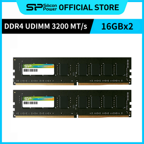 실리콘파워 Silicon Powe DDR4-3200 PC4-25600 UDIMM 데스크탑용 램 패키지 메모리 RAM, 16GB(8GB*2), 1개