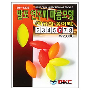 백경 발포연주찌 마름모형 BK-1226, 6호, 1개