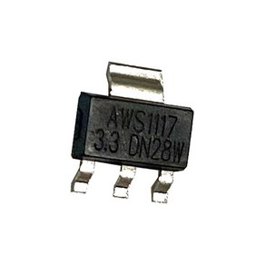 아두이노 AMS1117 3.3 출력 전원 SMD 3.3V 전압 조정기 스텝다운, 1개