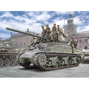 이타레리 프라모델밀리터리 [IT6568S] ITALERI 1/35 M4A1 Sheman(76mm) with infanty, 1개