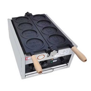 십원빵 기계 동전 빵 굽기 메이커 10원빵 와플, 중국동전 모양틀(4홀ㅣ기계길이 53cm)