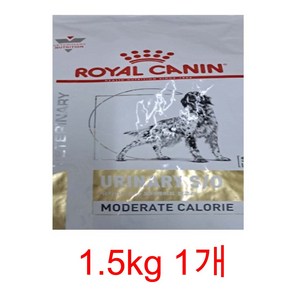 로얄캐닌 독 유리너리 모더레이트 1.5kg 처방사료, 유리너리(비뇨계), 1개
