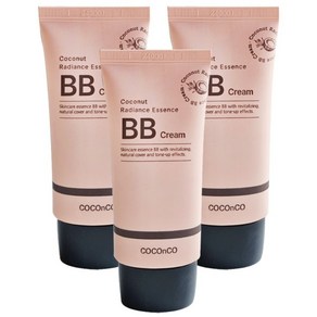 코코앤코 코코넛 래디언스 에센스 비비크림, 21호라이트베이지, 50ml, 3개