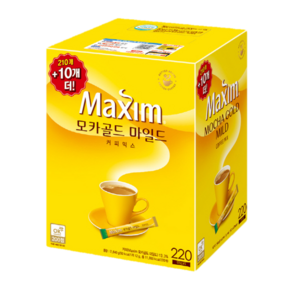 맥심 모카골드 210스틱 +10T, 1개, 12g, 220개입