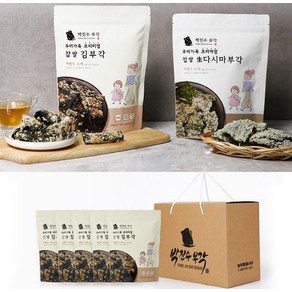 농부마음 바삭한 찹쌀 김부각 선물 세트 45g x 10봉 간식 술안주 반찬, 10개