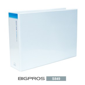 대흥사 S849 백색 사다리 바인더 10cm A3 PVC 3공 바인더 서류정리 문서보관 파일 서류철
