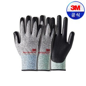 3M 손보호 장갑 NBR 코팅 절단방지 장갑 슈퍼그립 노컷3 노컷5 마마굿즈, S, 1개