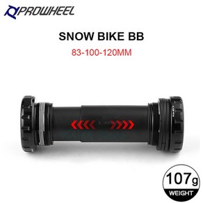 자전거 브래킷 Powheel 중앙 무브먼트 BB73 + MTB 하단 BB86 팻 바이크 BB100 BB120 산악 BB, 1개