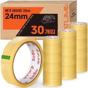 아뜰라임 물레방아 초강력 다용도 리필 테이프 세트 25m, 30개, 24mm