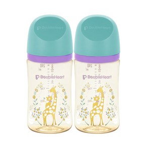 더블하트 모유실감 3세대 PPSU 블루밍가든 240ml 트윈팩