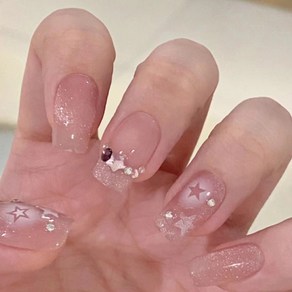 떨샵 자석젤 인조손톱 카피바라 보석 네일팁 셀프젤네일, 2개, NAIL-N770