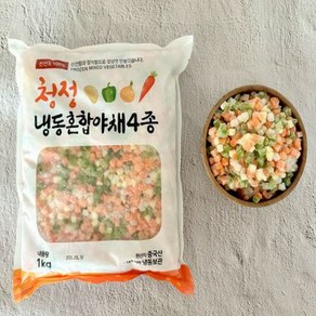 청정 냉동혼합야채/믹스 4종, 10개, 1kg