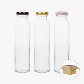 일자 밀크티300 1박스 40병 유리병 밀크티병, 40개