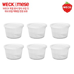 PE weck [메세몰] 독일 웩 밀폐용기 유리용기+PE마개 세트상품(4p 6p 12p), 1개, PE-741 6p