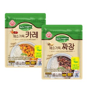 오뚜기 헬로베지 채소가득 카레 / 짜장 X 4개 (택 1), 200g