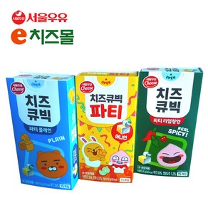 e치즈몰 서울우유 치즈큐빅파티 어니언, 3개, 87g